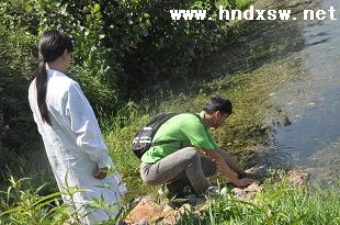 “绿丝带”环保调研实践队环保行动之河